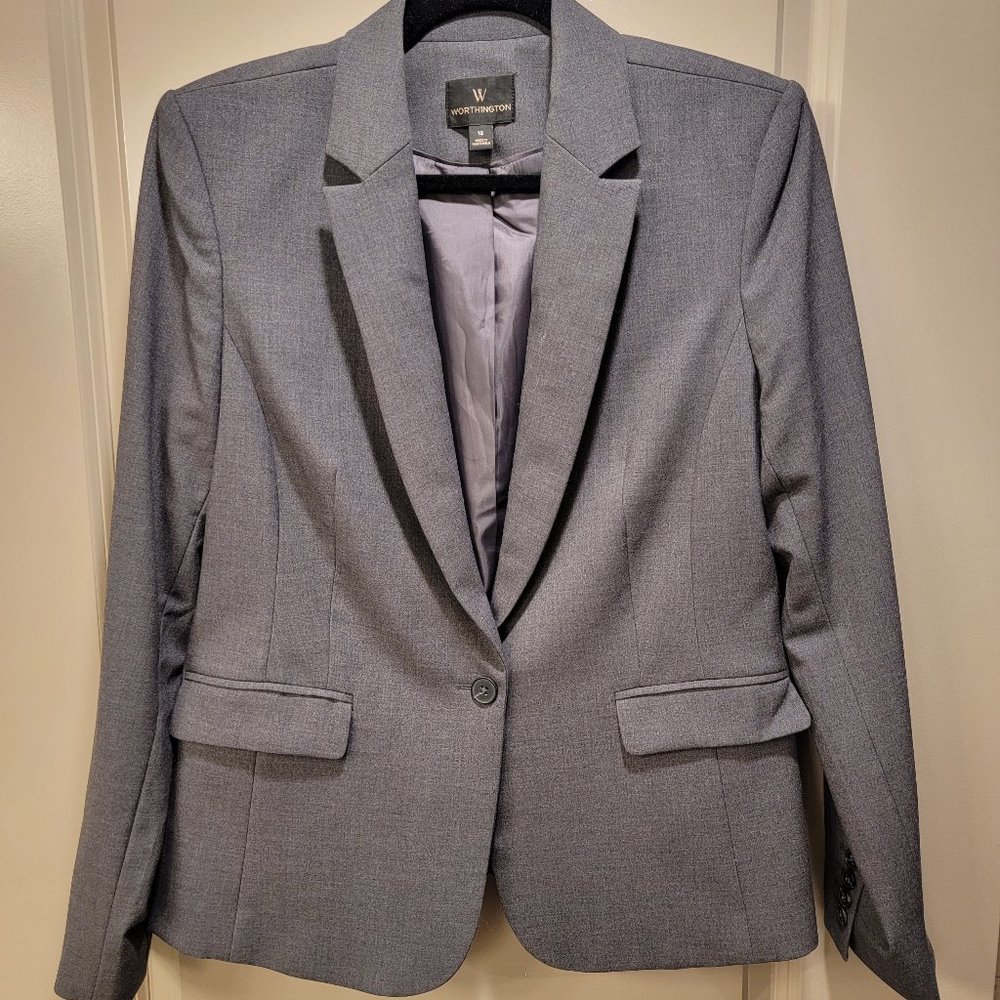 **5/$25** Worthington Gray Blazer